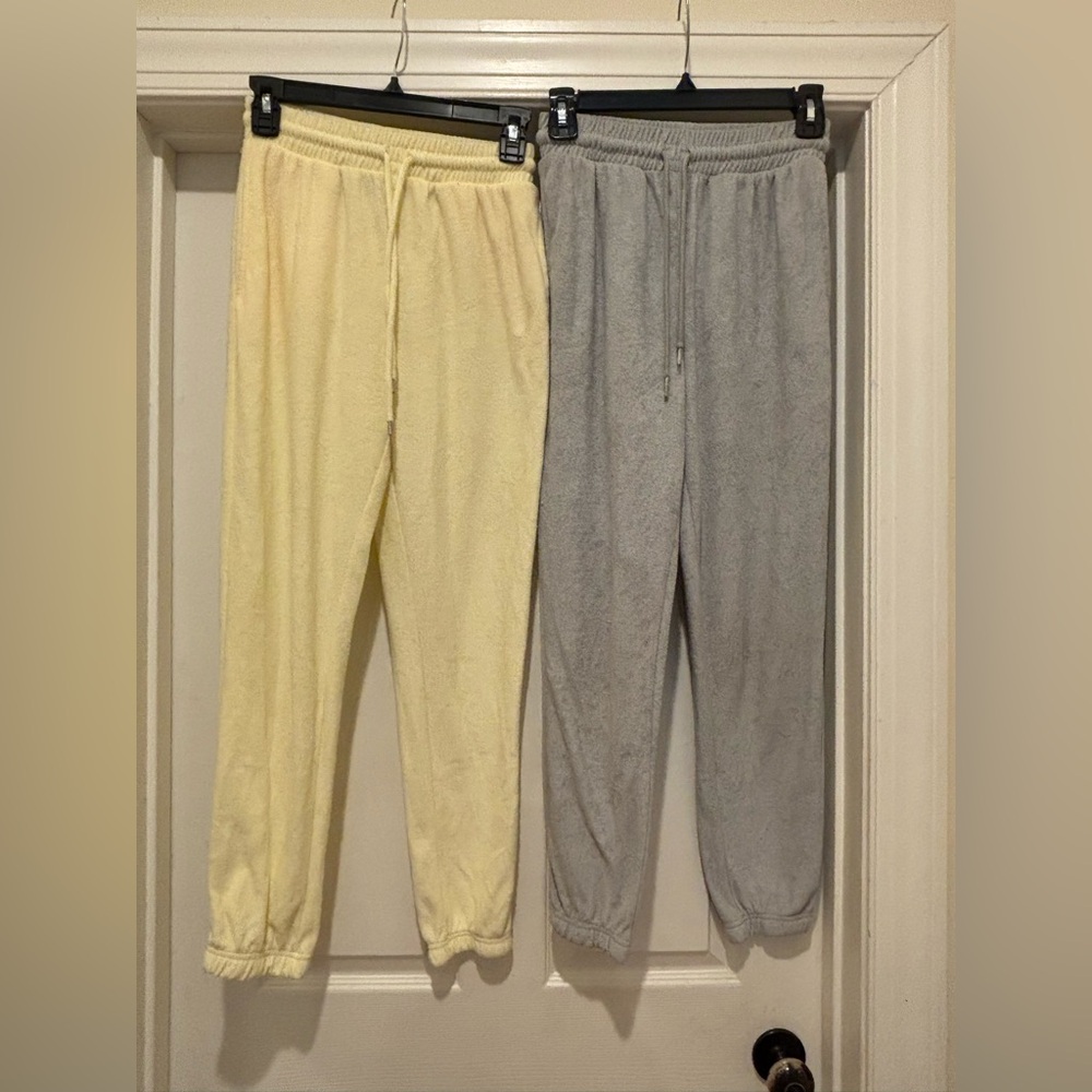 Yellow and Gray Jogger Pants